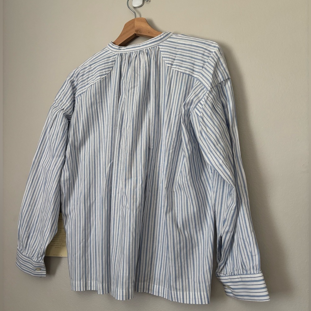 Trovata Beachy Coastal Striped Oversized Shirt - Picture 6 of 11
